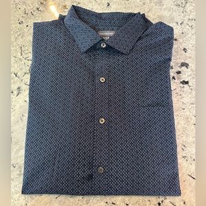 Van Heusen Navy Dress Shirt (17 - 17.5)